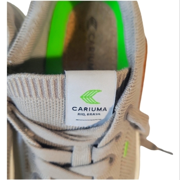Cariuma Women's Low Top Vegan Beige Knit Sneakers Sz 5.5 - Picture 4 of 9